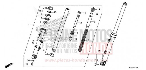 FORCELLA ANTERIORE CB500FAJ di 2018